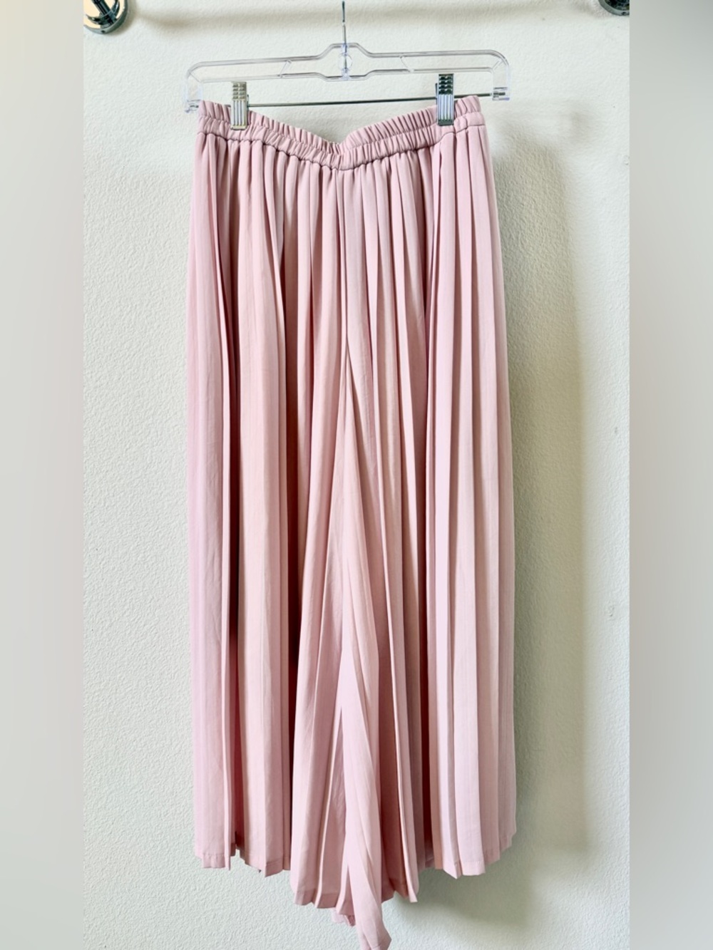 Pleated Mauve Pink Size Small Maxi Skirt - Elegant Flowy Everyday Style Size